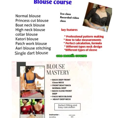 Advanced Blouse Mastery course