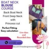Boat neck blouse – Back boat neck front medium deep neck blouse